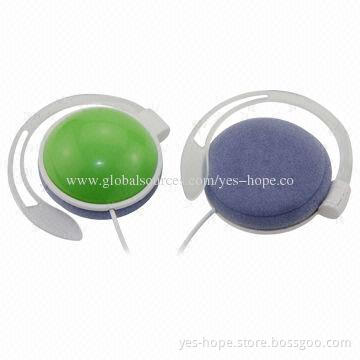 Lightweight Stereo Earhook Headphones, Suitable for MP3 Players, CDs, PCs, Other Multimedia Players